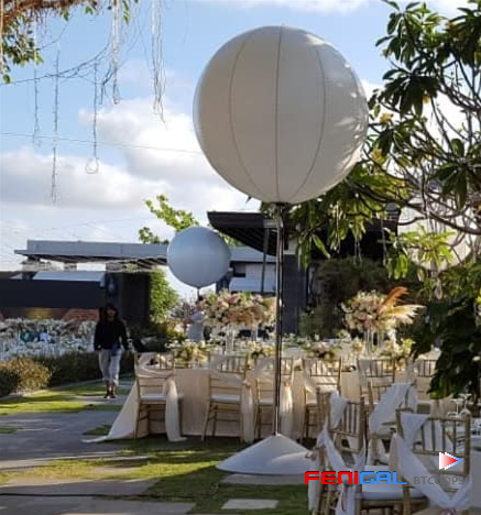 480W AC 120/230V White Moon LED event lighting balloon Premium Led Lantern Lights For Inflatables