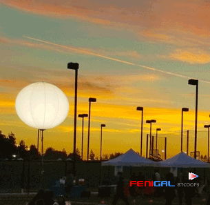 230V 90CM160CM Tripod 400W LED Event Lighting Balloon Fixture (Inflated by Air)