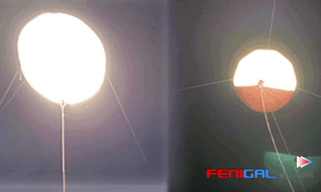 Professional film and television lighting LED Film Lighting Balloon lamp tube, nylon fabric treatment 1600W high brightness