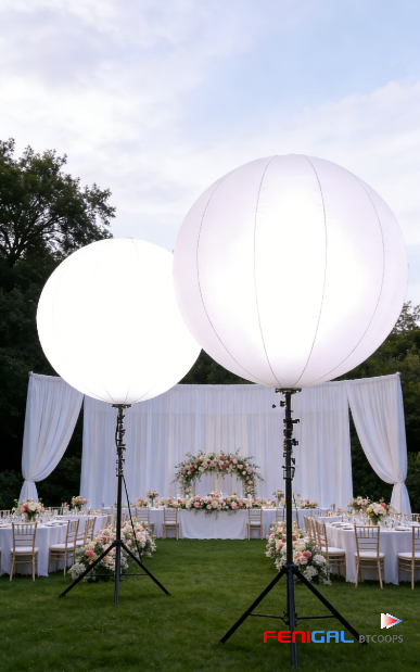 Pearl Event Balloon Light 200W – 1.3m Diameter Portable LED Lighting for Weddings & Small Venues